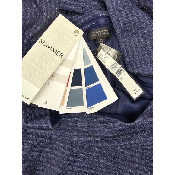 Tahari Navy Kathleen Knit Dress - Picture 4 of 6